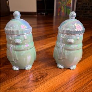 Starbucks Iridescent Mint Penguin Mug Set, NEW